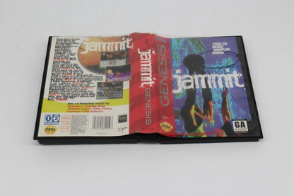 Jammit Sega Genesis Game w/ Case Tested + Working