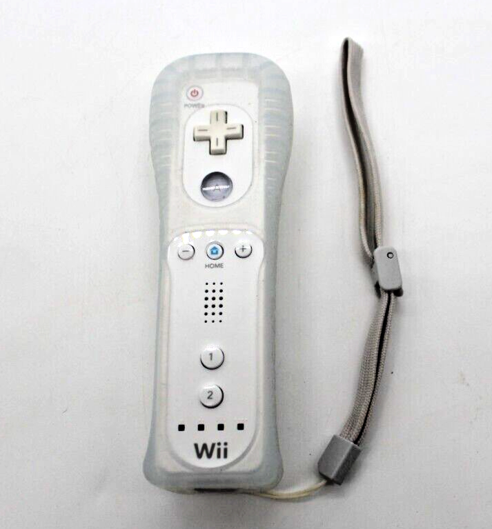 Refurbished Nintendo RVL-003 Wii Remote Controller With Silicone Cover and Strap