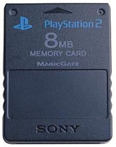 Original OEM Sony PlayStation 2 MagicGate Memory Card Black PS2 8MB SCPH-10020