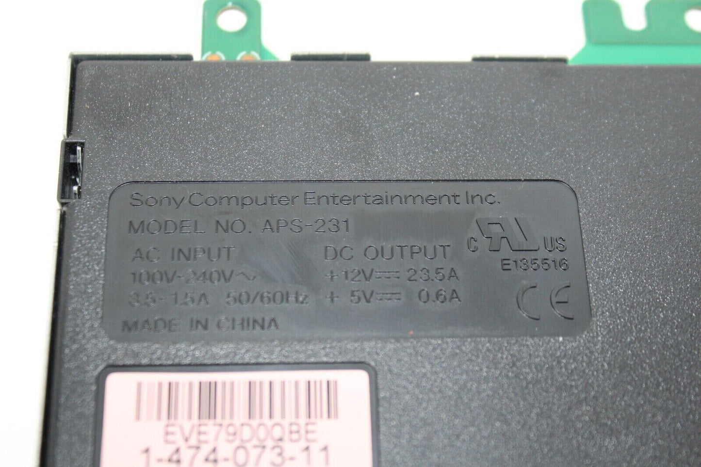 PlayStation 3 PS3 Power Supply APS-231 ( Upgraded APS-226 or ZSSR539IA ) A01 E01