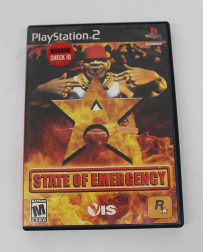 State of Emergency (Sony PlayStation 2 PS2, 2002, Black Label) Complete in Box