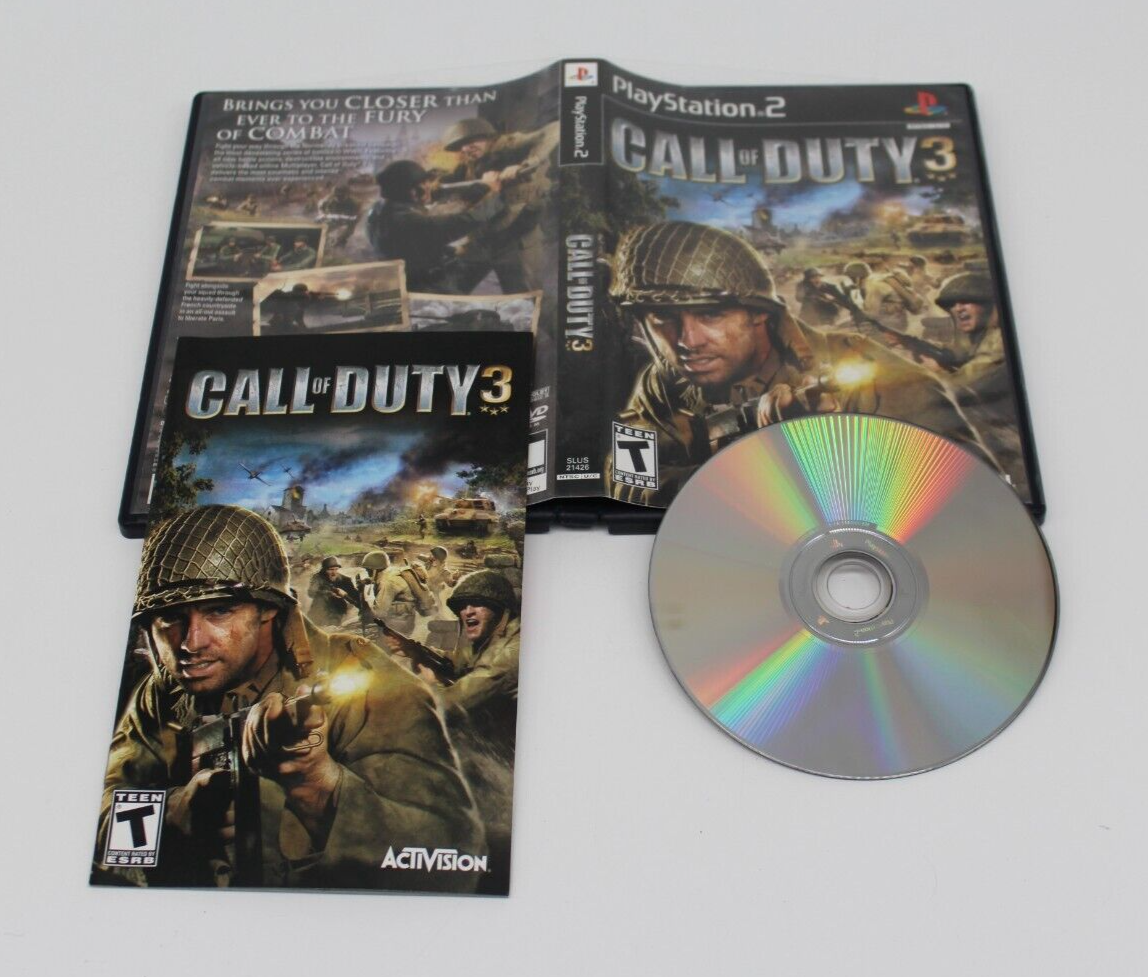 Call of Duty 3 PS2 Sony PlayStation 2 Game Complete with game booklet