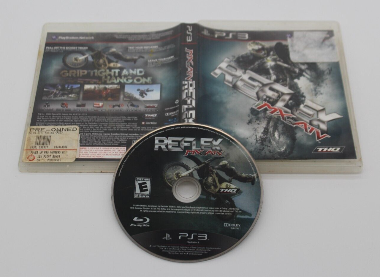 MX vs. ATV Reflex (Sony PlayStation 3, 2009) PS3 Video Game No Manual