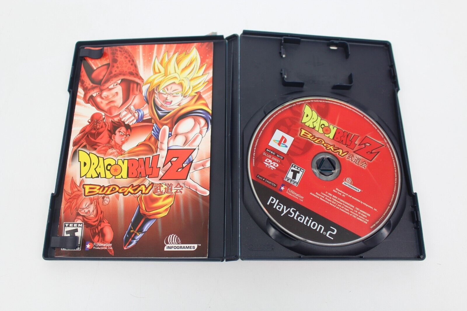 Dragon Ball Z: Budokai DBZ for Sony Playstation 2 PS2 Black Label