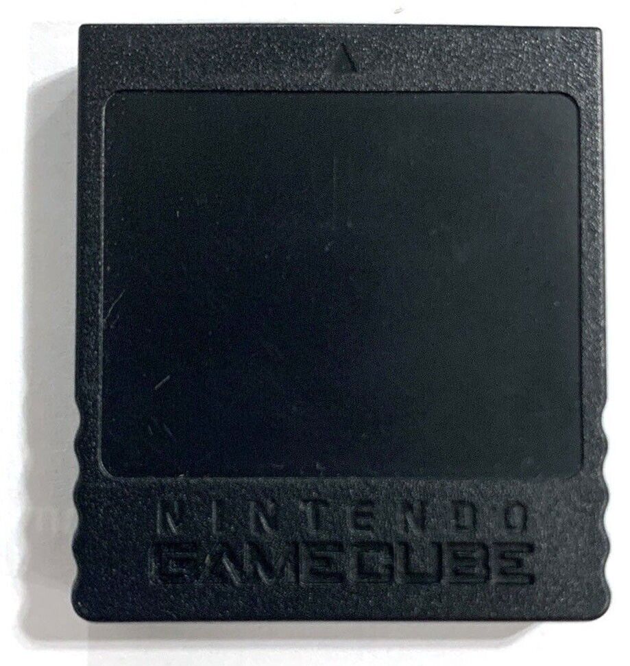 Official Nintendo GameCube Black Memory Card 251 Blocks (DOL-014) Genuine OEM