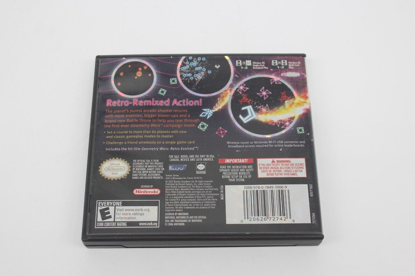 Geometry Wars: Galaxies Nintendo DS Complete Cib