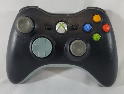 Microsoft Xbox 360 Wireless Controller Original OEM Black/Grey Tested Working