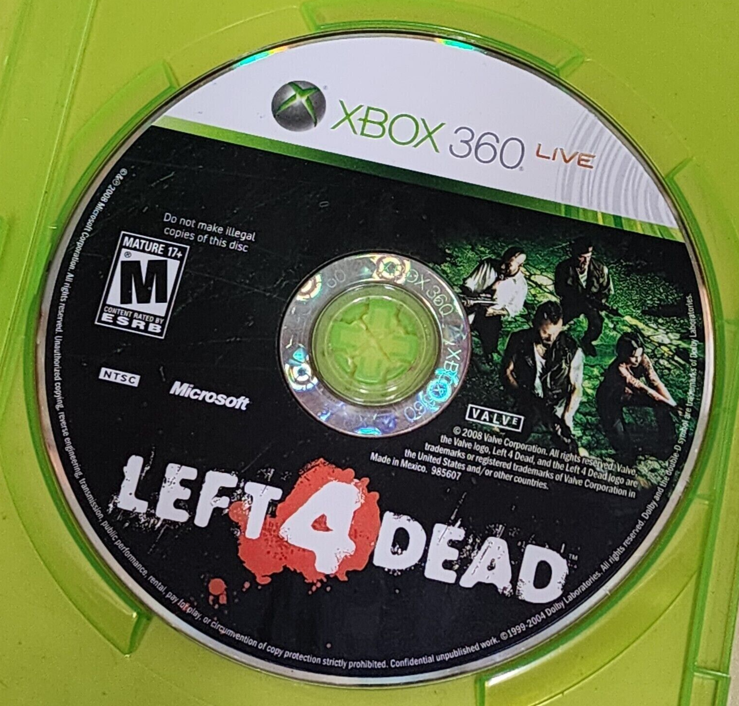 Left 4 Dead (Microsoft Xbox 360, 2008) Disc Only