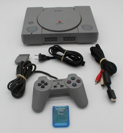 Sony PS1 PlayStation 1 Gray Console (SCPH-5501) with Controller, Memory Card