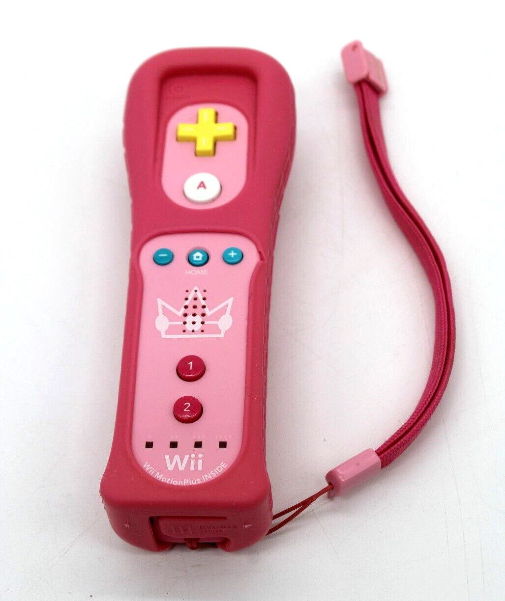 Princess Peach Nintendo Wii Remote Motion Plus Controller Plus Silicone Sleeve