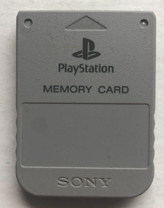 GENUINE Sony PlayStation 1 Memory Card SCPH-1020 Gray OEM PS1 OFFICIAL Brand US