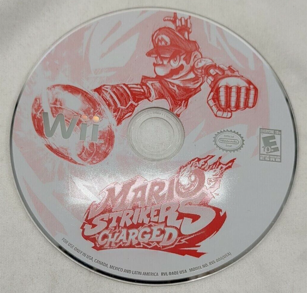 Mario Strikers Charged (Nintendo Wii) Game Disc Only Tested Working