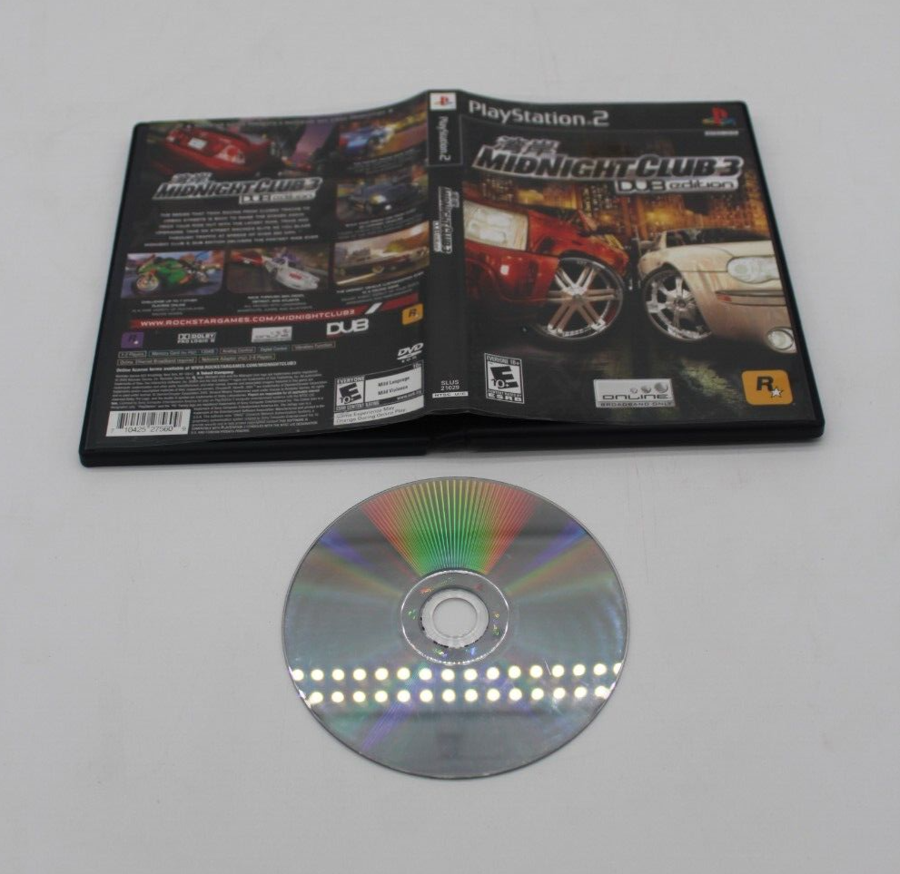 Midnight Club 3: DUB Edition (Sony PlayStation 2, 2005) CIB