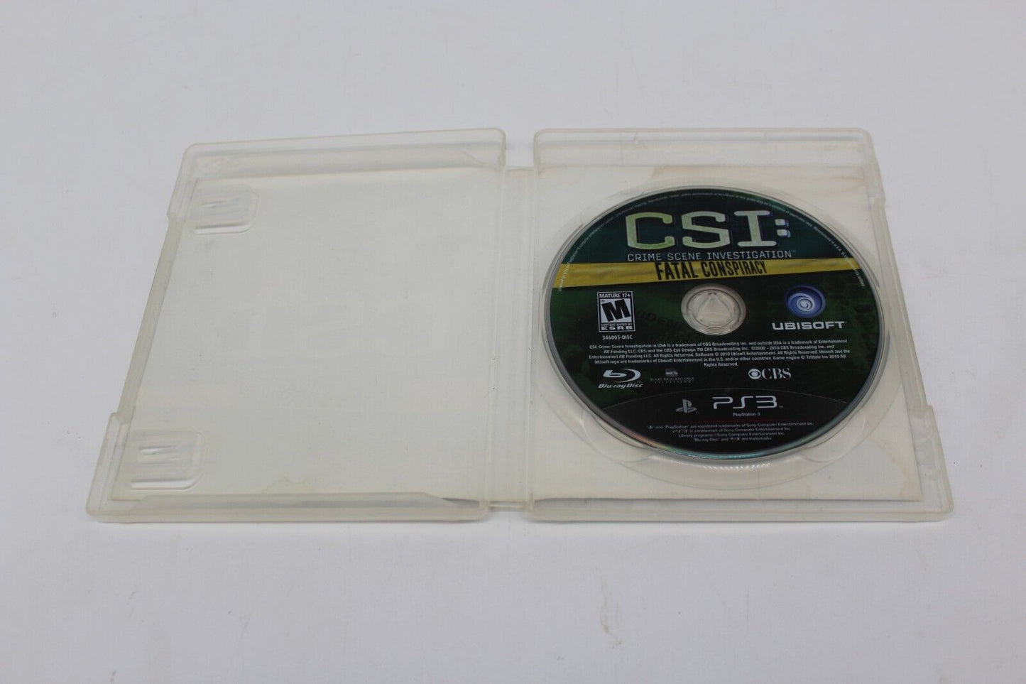 CSI: Fatal Conspiracy Playstation 3 PS3 No Manual