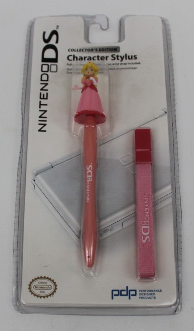 NIB Nintendo DS Princess Peach Character Stylus 2007/2008 Collector’s Edition