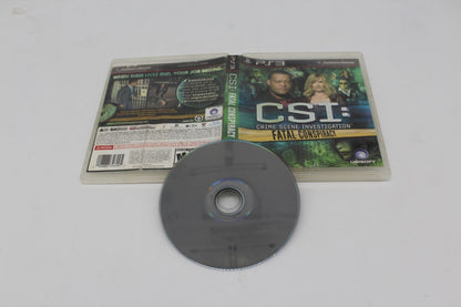 CSI: Fatal Conspiracy Playstation 3 PS3 No Manual