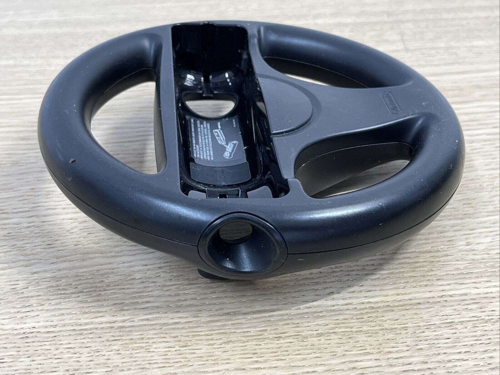 Nintendo Wii Black Racing Steering Wheel Mario Kart RVL-024 Genuine OEM