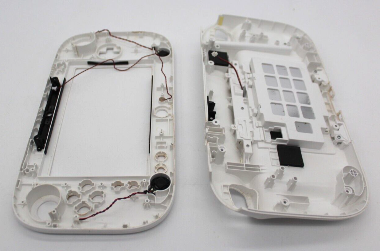 OEM Nintendo White Wii U Gamepad Shell Replacement Part WUP-010 Front and Rear