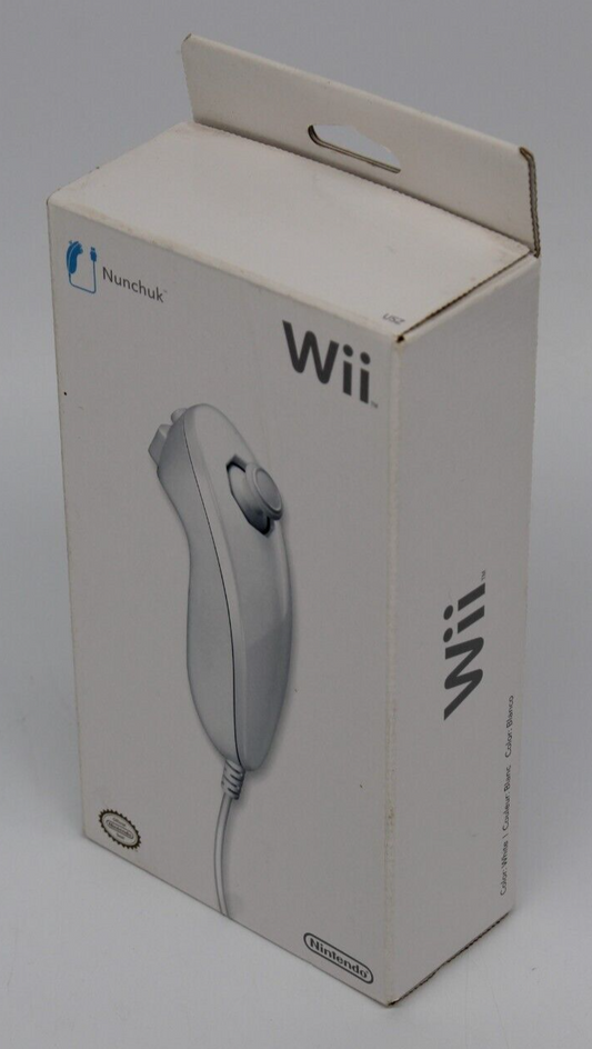 Authentic Official Wii Nunchuck White Nunchuk Controller OEM - New Sealed