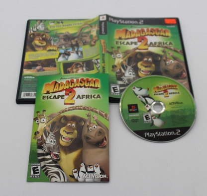 Madagascar 2: Escape Africa (Sony PlayStation 2, 2008)  Complete