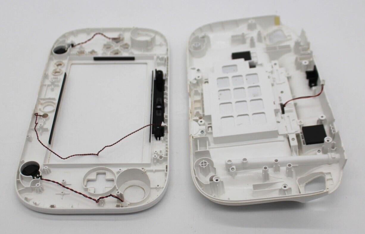 OEM Nintendo White Wii U Gamepad Shell Replacement Part WUP-010 Front and Rear