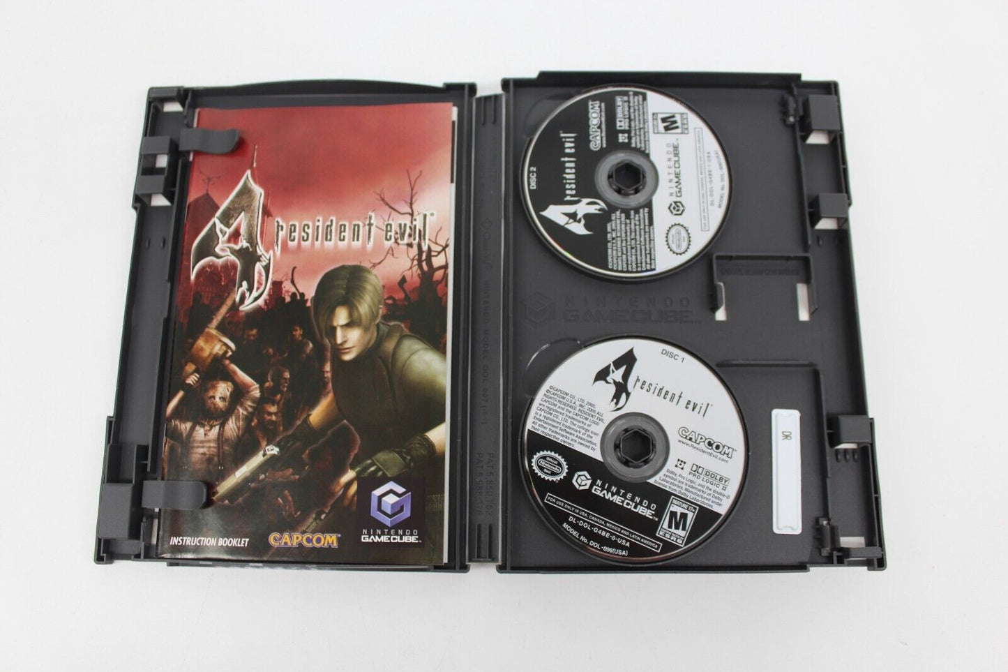 Resident Evil 4 Nintendo GameCube Players Choice Complete w/Manual & Safety Book