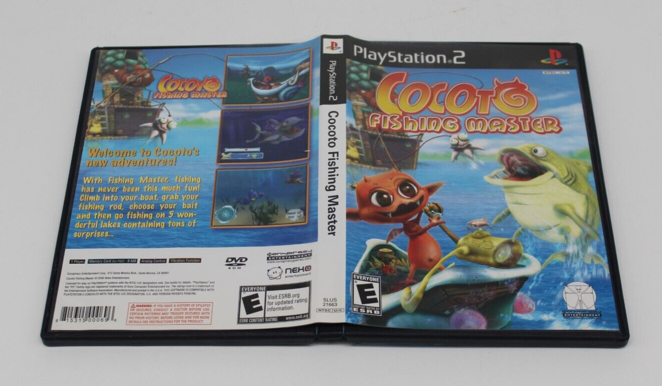 Cocoto Fishing Master (Sony PlayStation 2, 2008) PS2 CIB Tested/Working