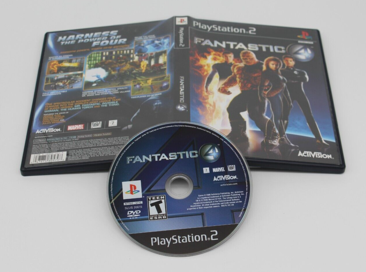 Fantastic 4 PlayStation 2 PS2 Video Game Complete Very Nice Condition