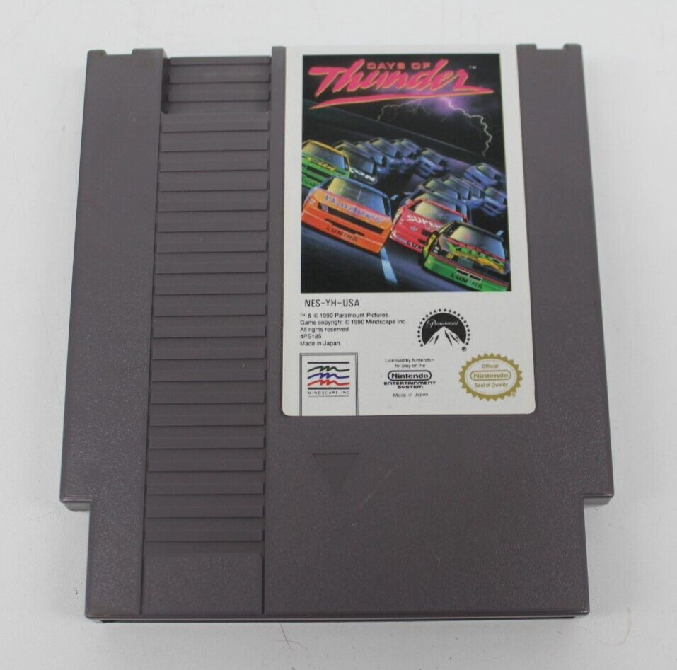 Days of Thunder NES Authentic Cartridge Only 1990 Fantastic Condition Tested