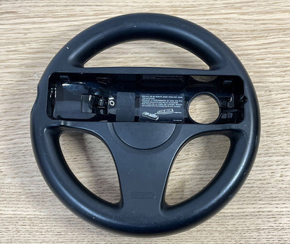 Nintendo Wii Black Racing Steering Wheel Mario Kart RVL-024 Genuine OEM