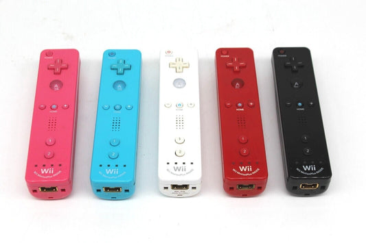 Nintendo Wii Controller RVL-036 OEM Wii Remote Motion Plus Pink Blue Red Black