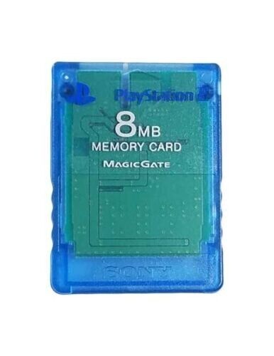 Sony Playstation 2 PS2 OEM Blue MagicGate 8mb Memory Card Genuine SCPH-10020