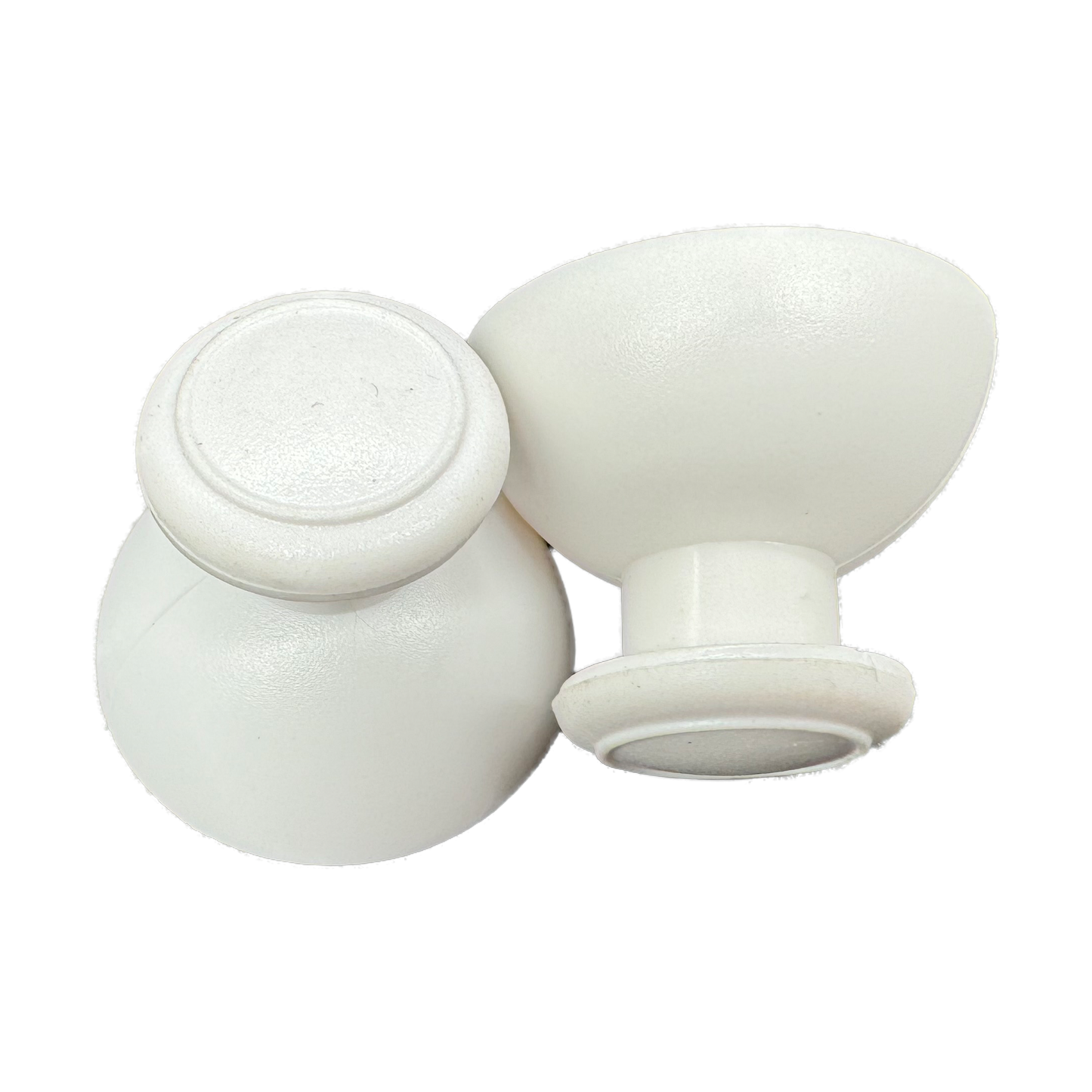 Set of 2 Wii Replacement Thumb Caps for Wii Classic, Wii Pro or Nunchuk Controller - White